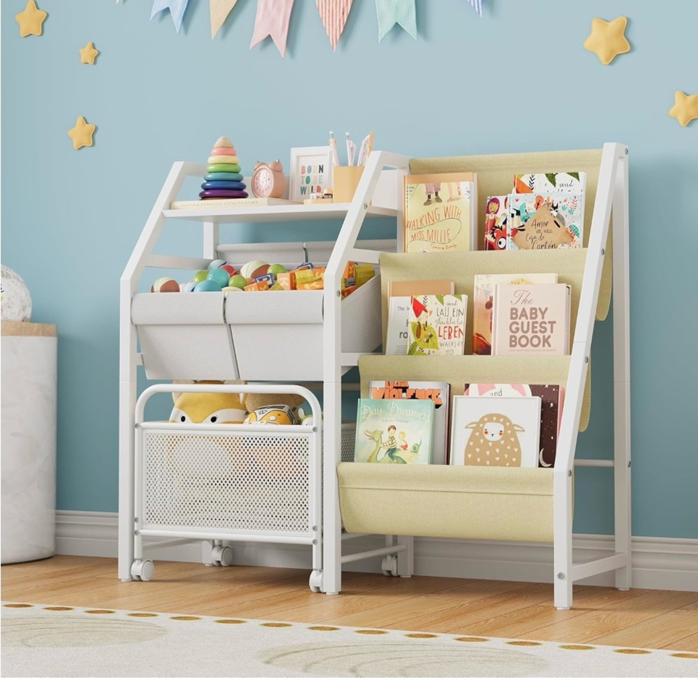 Elegant White and Cream Storage Organizer